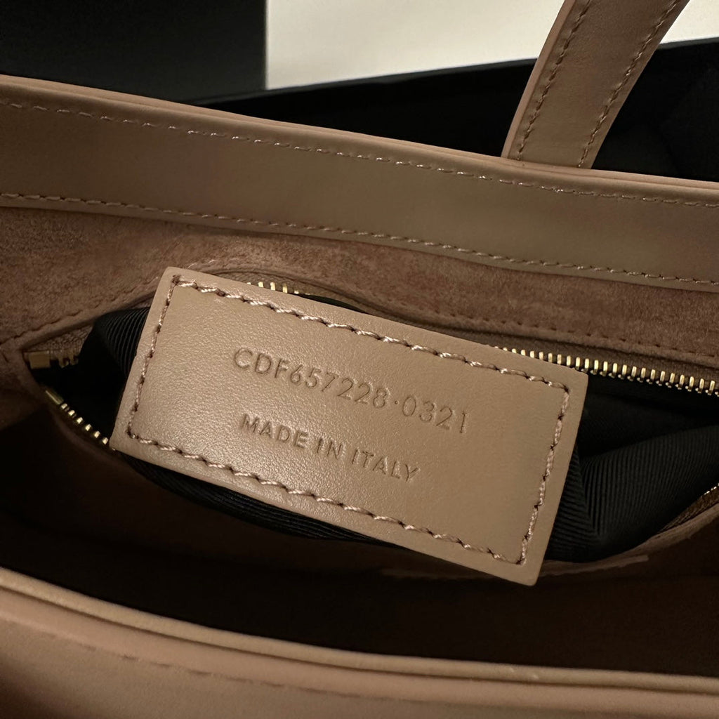 LE 5 À 7 TASCHE 24 BEIGE-CREMES KALBSLEDER