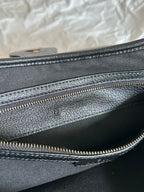 APHRODITE GROSSE 47 SCHULTERTASCHE AUS SCHWARZEM KALBSLEDER