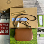 BLONDIE 23 Henkeltasche, zimtbraunes Kalbsleder