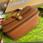 BLONDIE 23 Henkeltasche, zimtbraunes Kalbsleder