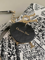 D-JOY 26-TASCHE MITTELGROSSE IN SCHWARZ-WEISSEM KALBSLEDER