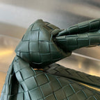 JODIE, Größe 48, Dunkelgrünes Kalbsleder