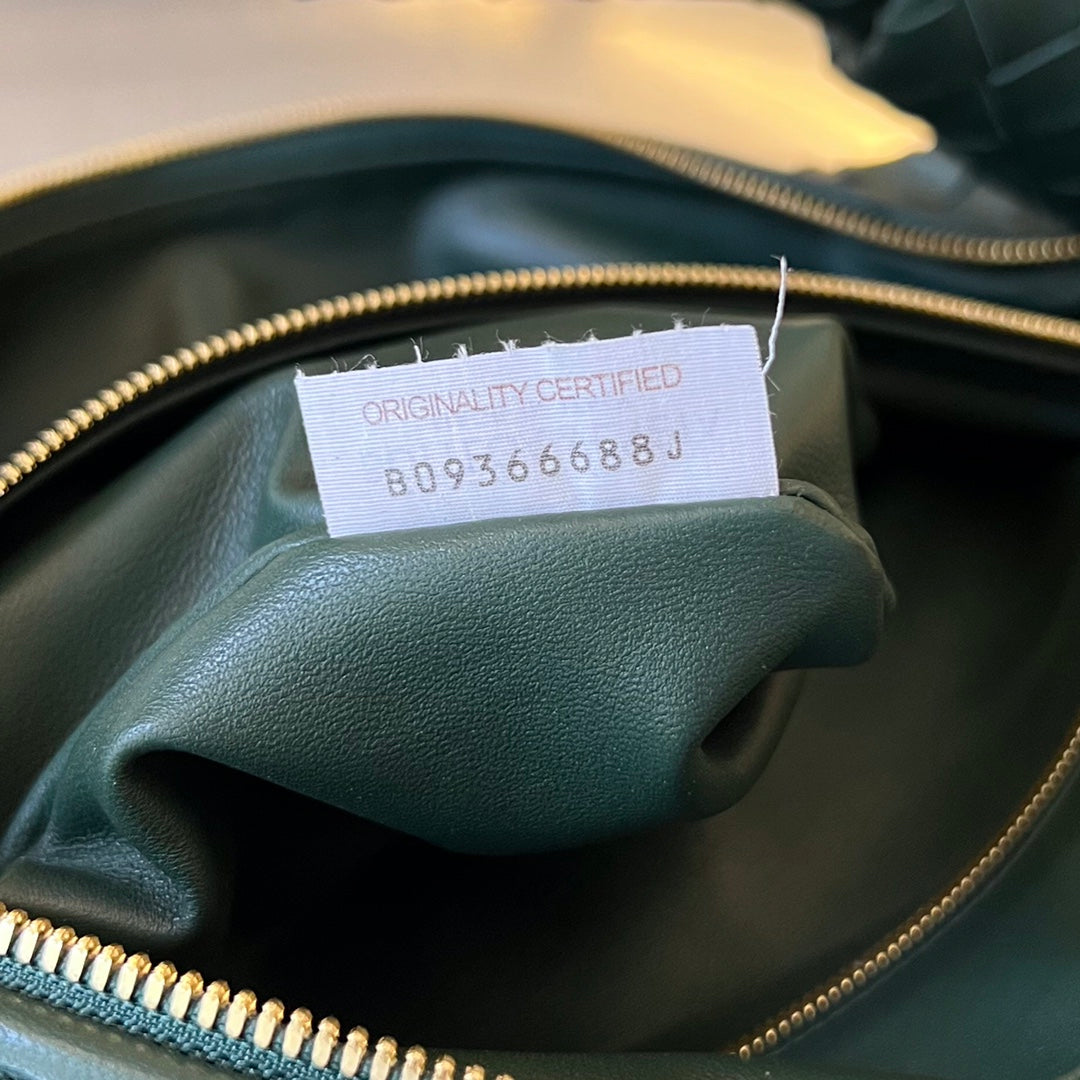 JODIE, Größe 48, Dunkelgrünes Kalbsleder