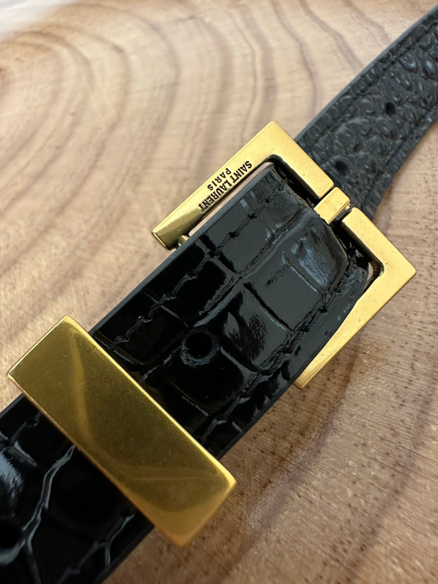 MANHATTAN 29 TOP-HANDLE IN SCHWARZEM KROKODIL-KALBLEDER