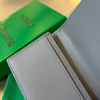 INTRECCIATO BUSINESS 11 GRAUES KALBSLEDER-KARTENHÜLLE