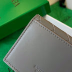 INTRECCIATO BUSINESS 11 GRAUES KALBSLEDER-KARTENHÜLLE