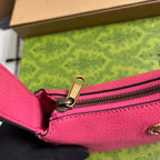 APHRODITE MINI 21 SCHULTERTASCHE IN HELLROSA KALBSLEDER