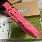 APHRODITE MINI 21 SCHULTERTASCHE IN HELLROSA KALBSLEDER