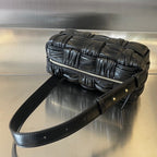 Kleine Brick-Kassette, 23 Zoll, schwarzes weiches Lammleder