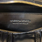 Kleine Brick-Kassette, 23 Zoll, schwarzes weiches Lammleder