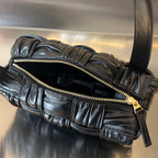 Kleine Brick-Kassette, 23 Zoll, schwarzes weiches Lammleder