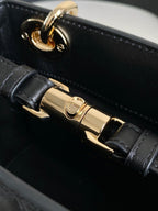 MINI LADY 19 TASCHE AUS SCHWARZEM LAMMLEDER