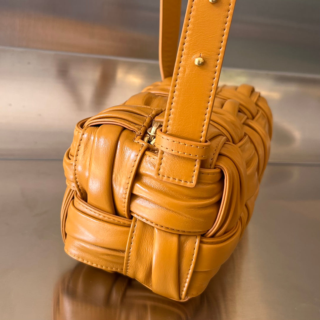 Kleine Brick-Kassette, 23 Zoll, Sandsteinorange, weiches Lammfell