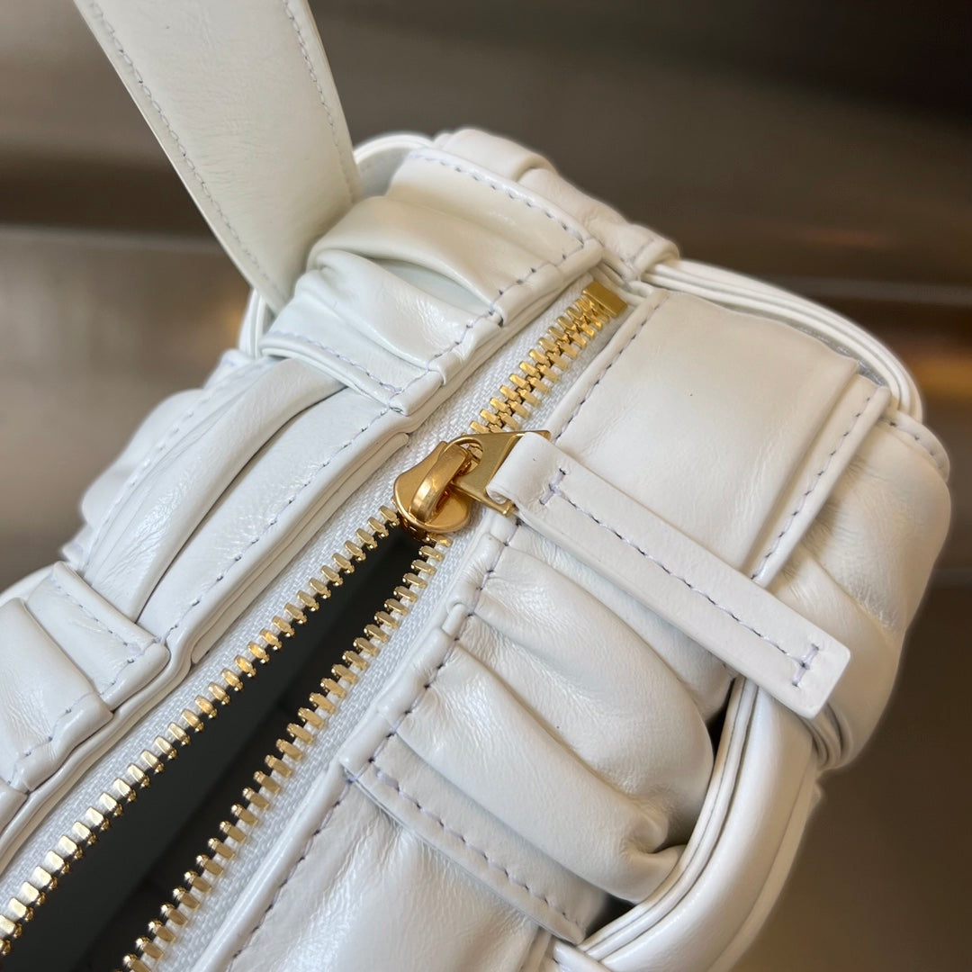 KLEINE ZIEGELKASSETTE 23 ZOLL WEISSES WEICHES LAMMLEDER