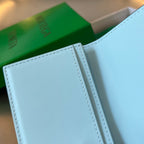 INTRECCIATO BUSINESS 11 SCHWARZES KALBSLEDER-KARTENHÜLLE