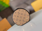 LV 25S PETIT NOE  16 IN BROWN MONOGRAM COATED CANVAS LEATHER TRIM BLACK