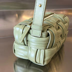 Kleine Brick-Kassette, 23 Zoll, Sumpfgrün, weiches Lammfell