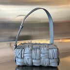 KLEINE ZIEGELKASSETTE 23 ZINKGRAU WEICHES LAMMLEDER