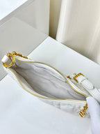 CD Lounge 26 Tasche aus weißem Lammleder