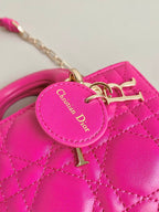 MINI D-JOY TASCHE 17 IN HOT PINK LAMMLEDER