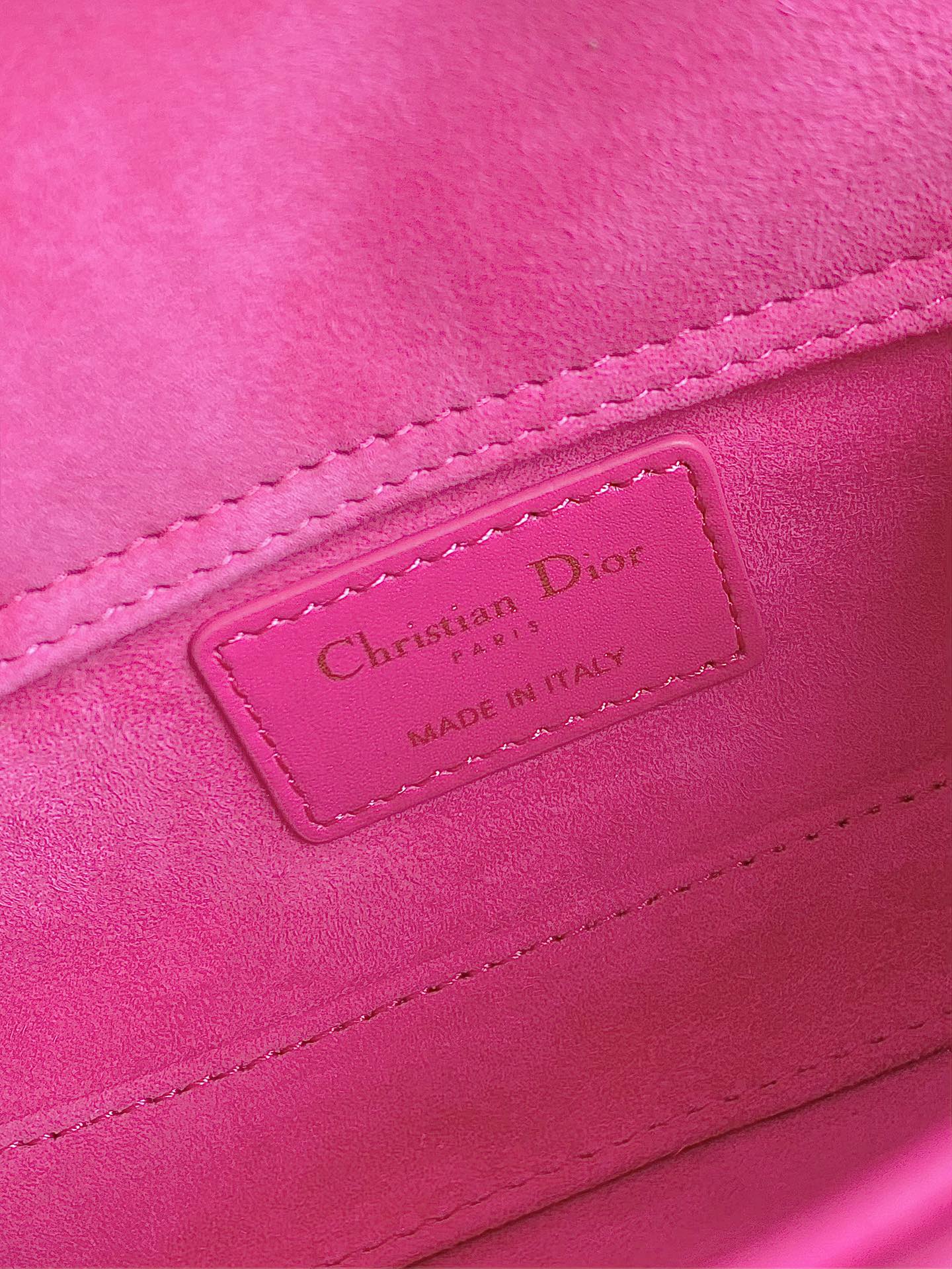MINI D-JOY TASCHE 17 IN HOT PINK LAMMLEDER