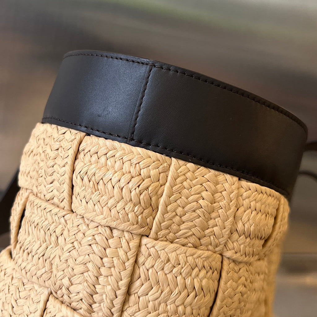 CASSETTE 44 TOTE BEIGE UND SCHWARZE VISKOSE