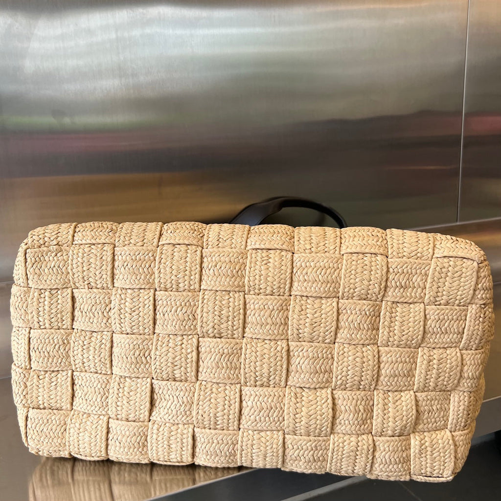 CASSETTE 44 TOTE BEIGE UND SCHWARZE VISKOSE