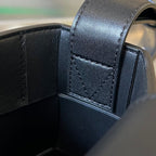 Handytasche 18 Zoll aus schwarzem Lammleder