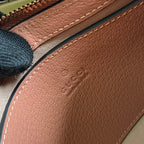 OPHIDIA GG SMALL 25 HANDTASCHE AUS HELLROSA CANVAS UND KALBSLEDER