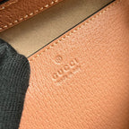 GG OPHIDIA KLEINE 24-TRAGETASCHE AUS ROSA CANVAS UND KALBSLEDER