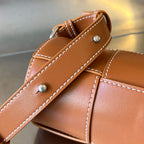 KLEINE ZYLINDERKASSETTE 21 ZOLL ROHES SIENNA-KALBSTLEDER