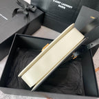 SOLFERINO MEDIUM SATCHEL 23 IN SCHWARZ-MIX WEISSES KALBSLEDER GOLDENES LOGO