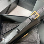 SOLFERINO MEDIUM SATCHEL 23 IN SCHWARZ-MIX WEISSES KALBSLEDER GOLDENES LOGO