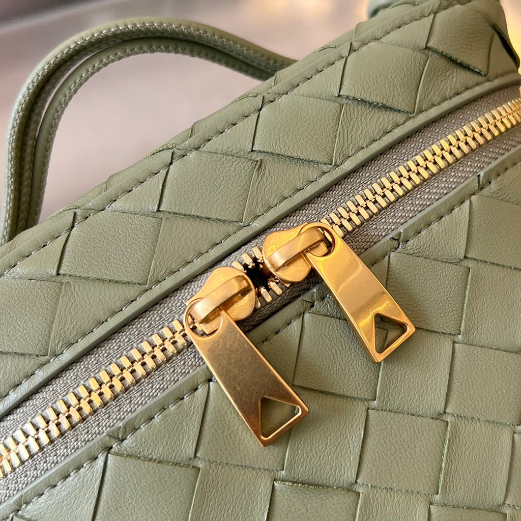 MINI-KOSTÜM 18 ZOLL OLIVGRÜN LAMMLEDER