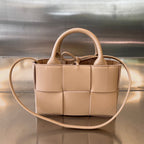 CANDY ARCO TOTE 20 IN TAN BROWN CALFSELD