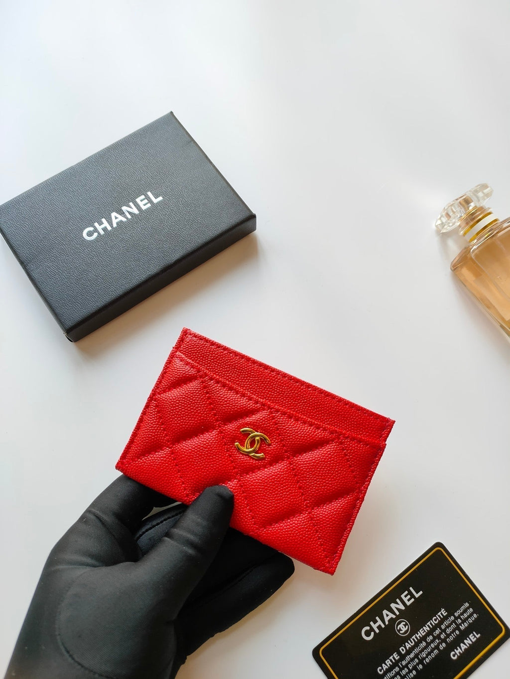 Kreditkartenetui 11,2 cm, roségenarbtes Kalbsleder, Gold Icon