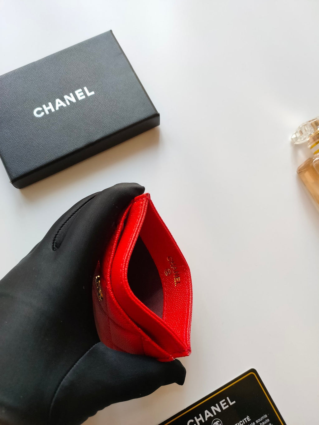 Kreditkartenetui 11,2 cm, roségenarbtes Kalbsleder, Gold Icon