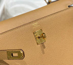 KELLY 25CM IN CHAI EPSOM CALFSKIN GOLD HARDWARE