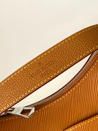 MARELLINI 19 BROWN EPI GRAINED LEATHER