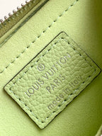 MARELLINI 19 LIGHT GREEN EPI GRAINED LEATHER