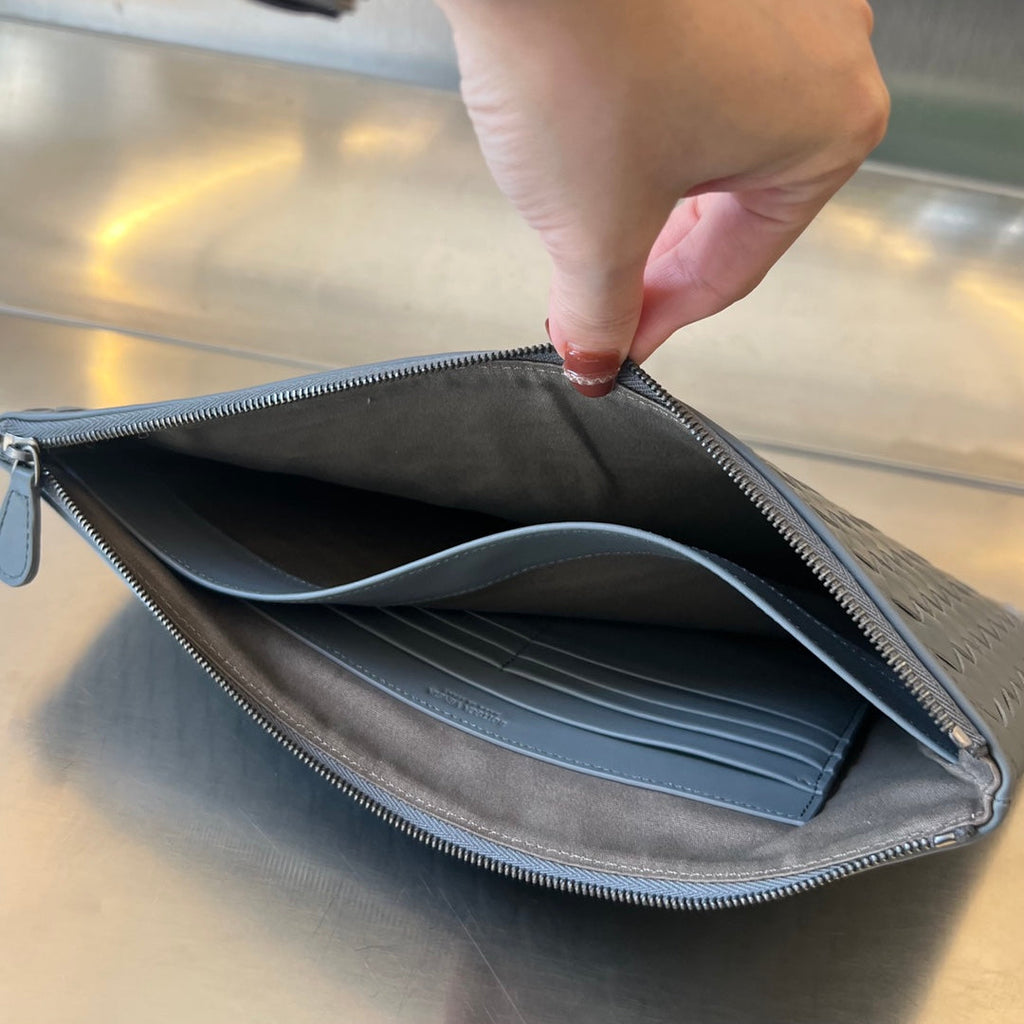 INTRECCIATO 30 IN GRAUEM STAHL LAMMLEDER