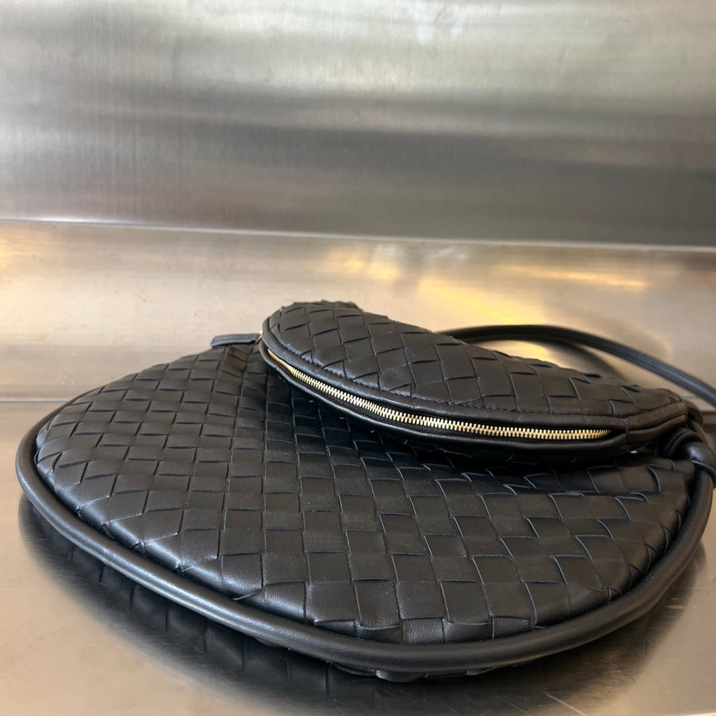 MITTELGRÖSSE GEMELLI 36 SCHWARZES LAMMLEDER