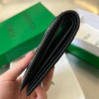 BRIEFTASCHE AUS SCHWARZEM KALBSLEDER INTRECCIATO PICCOLO 11