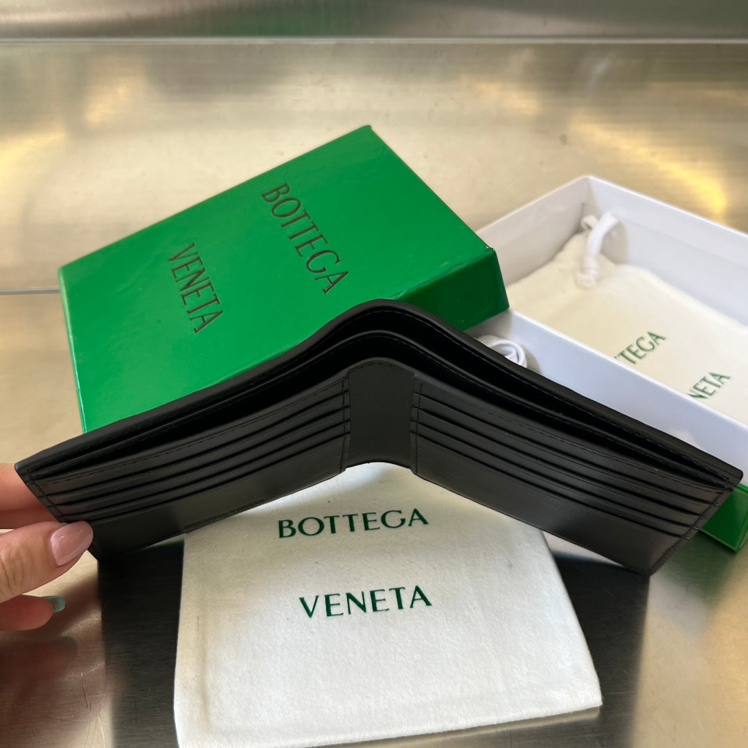 BRIEFTASCHE AUS SCHWARZEM KALBSLEDER INTRECCIATO PICCOLO 11