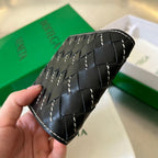 BRIEFTASCHE AUS SCHWARZEM KALBSLEDER INTRECCIATO PICCOLO 11