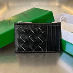 Kartenetui mit Reißverschluss, 11 schwarzes Kalbsleder