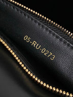 MISS LADY 24 GROSSE TASCHE IN SCHWARZEM LAMMLEDER