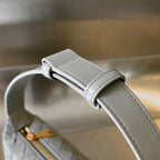 WALLACE 22 Tasche aus grauem Kalbsleder