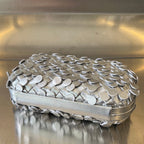 GOLDEN KNOT 19 IN SILBERNEM LAMMLEDER