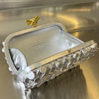 GOLDEN KNOT 19 IN SILBERNEM LAMMLEDER